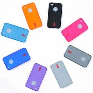 10 Colors iPhone 4 Cases High Transparent Glue Cover Silicone Ca