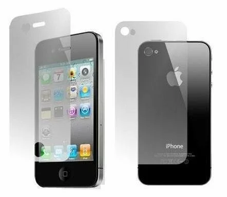2 in 1 front back LCD screen protector for iPhone 4