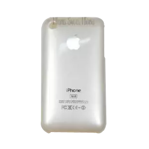 Silver metallic HARD BACK CASE for iPhone 3G 3GS