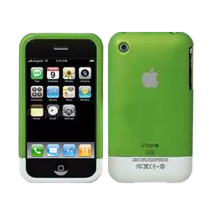 Rubber Case Cover for iPhone 3G or 3GS Colored: GREEN