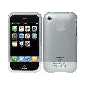 Bright Silver Protective Rubber Case Cover for iPhone 3G or 3GS