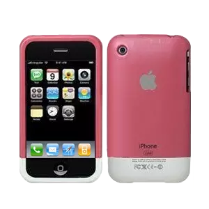 Rubber Case Cover for iPhone 3G or 3GS Colored: PINK