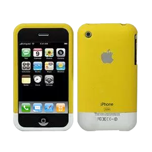 Rubber Case Cover for iPhone 3G or 3GS Colored: YELLOW