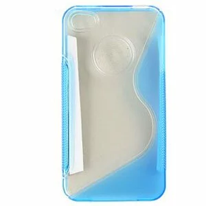 Hard Plastic Back Cover Case Partially Transparent Color: BLUE