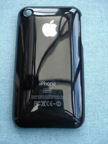 Black iPhone 3g 3gs Hard Back Case Cover In Black