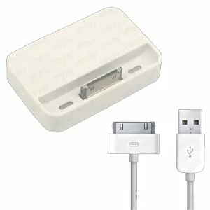Dock Charger Cradle+USB Data Cable Fr iPhone 4G 4 -DB4X