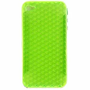 Transparent iPhone 4G Glue Silicone Case Skin Color: GREEN
