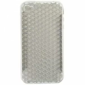 Transparent iPhone 4G Glue Silicone Case Skin Color: SILVER