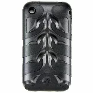 iPhone 3G 3GS Silicone Fishbone Skin Case BLACK