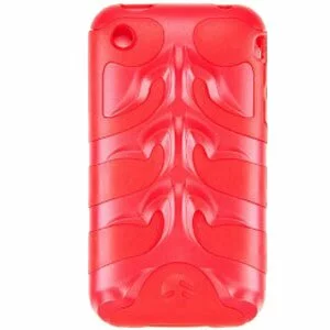 iPhone 3G 3GS Silicone Fishbone Skin Case RED