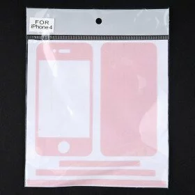 Apple iPhone 4G Sticker Skin case Color: PINK