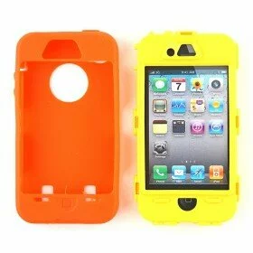 Apple iPhone 4G Supporter Case Color: ORANGE IN YELLOW