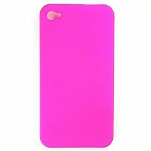 Hard Plastic Skin Case Cover For iPhone 4G Color: FUCHSIA
