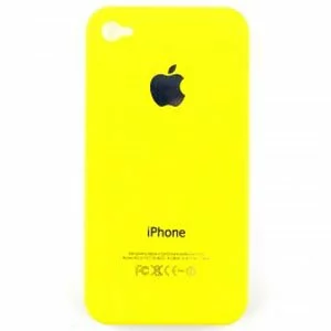 New Style Hard Case Skin Back Cover For Apple iPhone 4G-Yellow