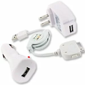 USB Cable+Car+AC Charger for iPod Touch iPhone 4 4G OS4
