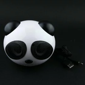 MYKIND Notebook USB Speaker with Lovely Panda Shaped-Black